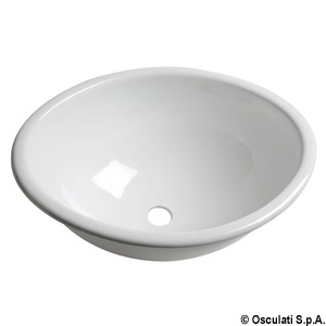 Ovales Waschbecken aus Plexiglas